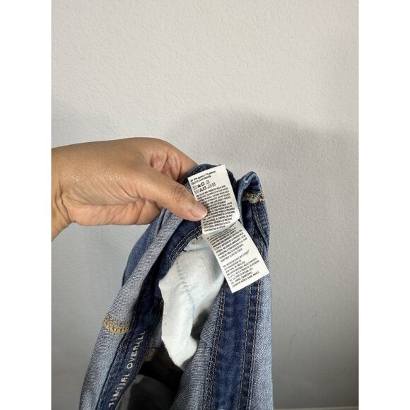 American Eagle Outfitters Women’s XS Tomgirl Overalls Distressed Stretch Denim - Picture 12 of 13